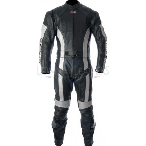 RTX Silver Blade Pro Race Ready Leather Biker Suit